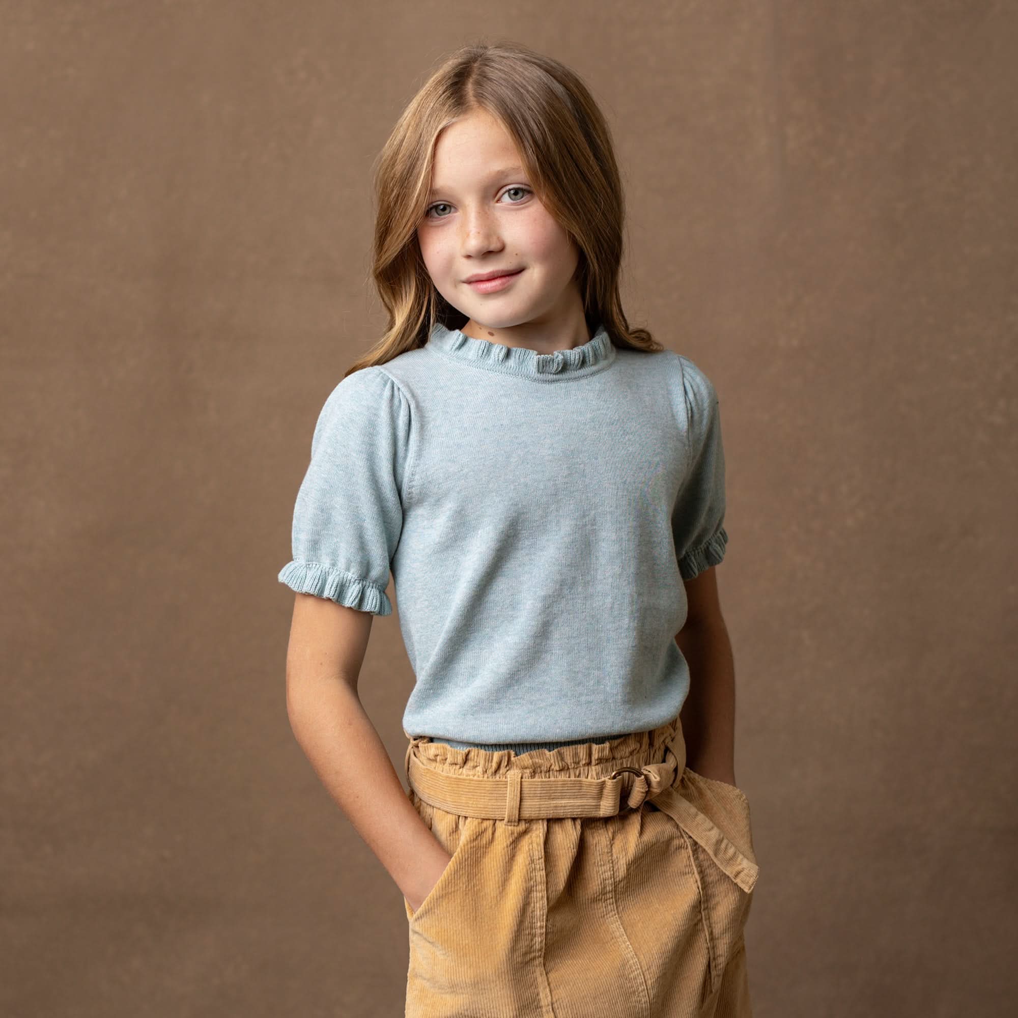 Image of Organic Puff Sleeve Sweater